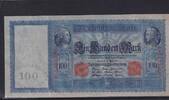 Deutsches Reich, Kaiserreich, 100 Mark Ro.34b, DEU.39b, Papier hellblau, Serie: G, -
