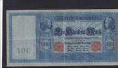Deutsches Reich, Kaiserreich, 100 Mark Ro.34b, DEU.39b, Papier hellblau, Serie: F, -