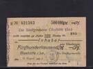 500000 Mark 1923 Weimarer Republik, Sachsen Glashütte, Stadtgemeinde auf Girokasse, gebraucht III,