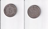 Deutsches Reich, Kaiserreich, 5 Pfennig großer Adler, Kupfer/Nickel, -