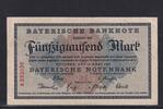 Bayern, 50000 Mark 1923 München, Bayerische Notenbank, gebraucht III, 5.81 US$  +  10.48 US$ shipping