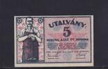 Ungarn 5 Kronen 1919 fast Kassenfrisch, I-, 11.63 US$  +  10.48 US$ shipping