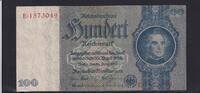 Deutsches Reich, Drittes Reich, 100 Reichsmark Ro.176c, DEU-211c, Kriegsdruck,, ohne Udr.-Bst., Serie: E, -