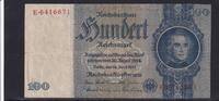 Deutsches Reich, Drittes Reich, 100 Reichsmark Ro.176c, DEU-211c, Kriegsdruck,, ohne Udr.-Bst., Serie: E, -