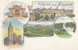 Deutsches Reich Ansichtskarte Essen, Litho, Gruss aus -