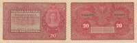 Polen 20 Marek II.Serie 2 Buchstaben -