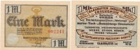 Deutsches Reich, Sachsen, 1 Mark Glashütte Stadtverwaltung, -