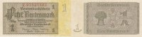Deutsches Reich, 1 Rentenmark 1937 Ro.166b Reichsdruck KN 8stellig, fast... 5.85 US$ Tax included +  10.56 US$ shipping