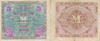 Deutschland, Alliierte Besatzung, 5 Mark Ro.202d UdSSR-Druck KN 8 stellig -