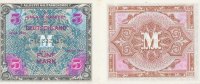 Deutschland, Alliierte Besatzung, 5 Mark Ro.202d UdSSR Druck KN 8stellig, -