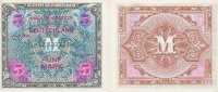 Deutschland, Alliierte Besatzung, 5 Mark Ro.202d UdSSR Druck KN 8stellig, -