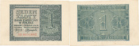 Deutschland,Drittes Reich, 1 Zloty Generalgouvernement Polen, Ro.579b, Serie BD KN 18mm lang, -