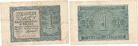 Deutschland,Drittes Reich, 1 Zloty Generalgouvernement Polen, Ro.579b, Serie BD KN 18mm lang, -