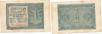 Deutschland,Drittes Reich, 1 Zloty Generalgouvernement Polen, Ro.579b, Serie BC KN 18mm lang, -