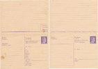 Deutsches Reich, Drittes Reich Postkarte mit Antwortkarte, Ostarbeiter Karte,