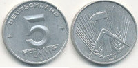 Deutschland,DDR, 5 Pfennig -
