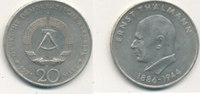 Deutschland,DDR, 20 Mark, 1971 J.1535 Ernst Thälmann, ss+, 2.33 US$ Differenzbesteuert nach §25a UStG zzgl. 2.35 US$ Versand