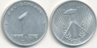Deutschland,DDR, 1 Pfennig 1952 Mz.A J.1505 Alu, vz, 2.33 US$ Differenzbesteuert nach §25a UStG zzgl. 2.35 US$ Versand