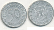 Deutsches Reich,Drittes Reich, 50 Reichspfennig J.368 Alu, -