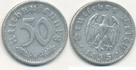 Deutsches Reich,Drittes Reich, 50 Reichspfennig J.368 Alu, -