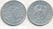 Deutsches Reich,Drittes Reich, 50 Reichspfennig J.368 Alu, -