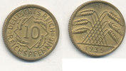 Deutsches Reich,Drittes Reich, 10 Reichspfennig J.317 Messing, -