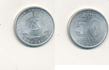 Deutschland,DDR, 50 Pfennig 1958 AU,