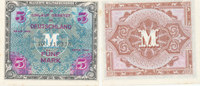 Deutsches Reich, Alliierte Besatzung, 5 Mark, Ro.202c UdSSR Druck, KN 9 stellig, -