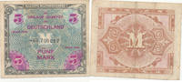 Deutsches Reich, Alliierte Besatzung, 5 Mark Ro.202d UdSSR Druck, KN 8 stellig, -