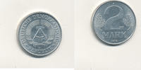 Deutschland,DDR, 2 Mark 1975 vz+, 9.37 US$ Differenzbesteuert nach §25a UStG zzgl. 2.35 US$ Versand