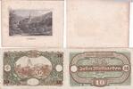 Baden-Württemberg, 10 Milliarden Mark Gernsbach Stadt, Geldschein + Lithographie 100x60mm,, -