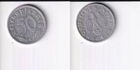 Deutsches Reich, Drittes Reich, 50 Reichspfennig mit Hakenkreuz, -