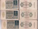 Weimarer Republik, Reichsbank, 100000 Mark 100 Stück Ro.69b, DEU-78b, Reichsdruck, KN 8 stellig, -