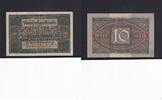 Weimarer Republik, Reichsbank, 10 Mark Ro.63b, DEU-73b, KN 8 stellig, Unterdruckbuchstabe K, Serie: B, -