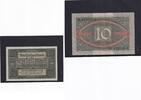 Weimarer Republik, Reichsbank, 10 Mark Ro.63a, DEU-73a, KN 7 stellig, Unterdruckbuchstabe D, Serie: H, -