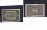 Weimarer Republik, Reichsbank, 10 Mark Ro.63a, DEU-73a, KN 7 stellig, Unterdruckbuchstabe D, Serie: O, -