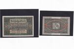 Weimarer Republik, Reichsbank, 10 Mark Ro.63a, DEU-73a, KN 7 stellig, Unterdruckbuchstabe D, Serie: O, -