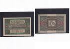 Weimarer Republik, Reichsbank, 10 Mark Ro.63a, DEU-73a, KN 7 stellig, Unterdruckbuchstabe K, Serie: W, -