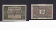 Weimarer Republik, Reichsbank, 10 Mark Ro.63a, DEU-73a, KN 7 stellig, Unterdruckbuchstabe J, Serie: P, -
