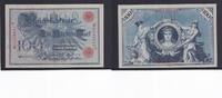 Kaiserreich, Reichsbanknote, 100 Mark Ro.33b, DEU-31b, Siegel rot, KN 29mm, Serie: N, Udr. Bst. Q, Ausgabe ab 1918, -