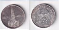 Deutsches Reich, Drittes Reich, 5 Reichsmark Garnisonkirche Potsdam, mit Datum, -