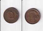 Deutsches Reich, Weimarer Republik, 2 Reichspfennig -
