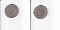 Deutsches Reich, Kaiserreich, 5 Pfennig kleiner Adler, Kupfer/ Nickel, -