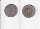 Deutsches Reich, Kaiserreich, 5 Pfennig kleiner Adler, Kupfer/ Nickel, -