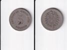 Deutsches Reich, Kaiserreich, 5 Pfennig kleiner Adler, Kupfer/ Nickel, -