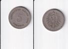 Deutsches Reich, Kaiserreich, 5 Pfennig kleiner Adler, Kupfer/ Nickel, -