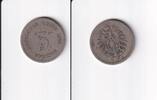 Deutsches Reich, Kaiserreich, 5 Pfennig kleiner Adler, Kupfer/ Nickel, -