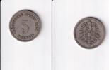 Deutsches Reich, Kaiserreich, 5 Pfennig kleiner Adler, Kupfer/ Nickel, -