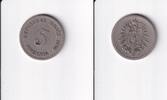 Deutsches Reich, Kaiserreich, 5 Pfennig kleiner Adler, Kupfer/ Nickel, -