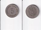 Deutsches Reich, Kaiserreich, 5 Pfennig kleiner Adler, Kupfer/ Nickel, -